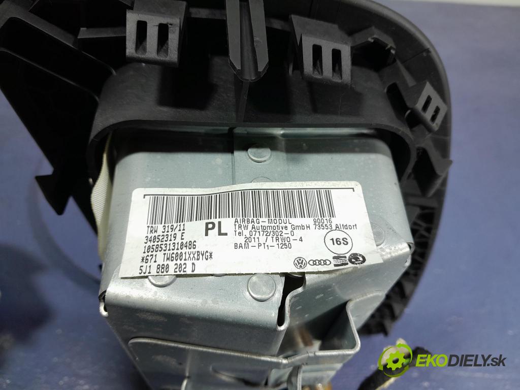 Skoda Fabia 2011 Airbag: x 5J0880201K
