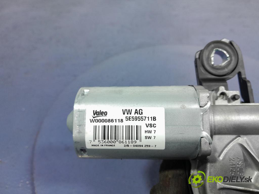 Skoda Rapid 0 motorek Stěrače: Zad: 5E5955711B