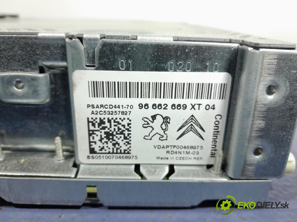 Citroen C3 2010 Radio I Navigace: 96662669XT