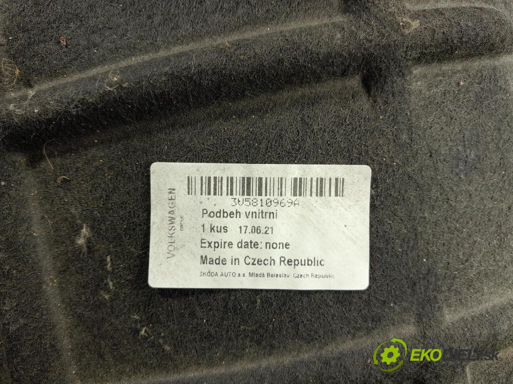 Skoda Superb 2016 blatník: plastický: Zad: 3V5810969A