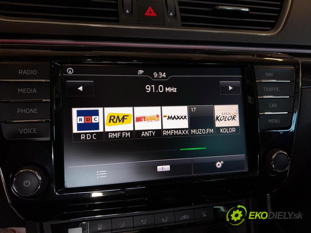 Skoda Superb 2016 displej Radio / GPS 3V0919606