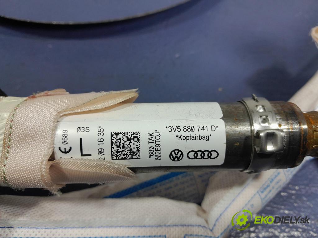 Skoda Superb 2016 Airbag: Záclona: x 3V5880741D