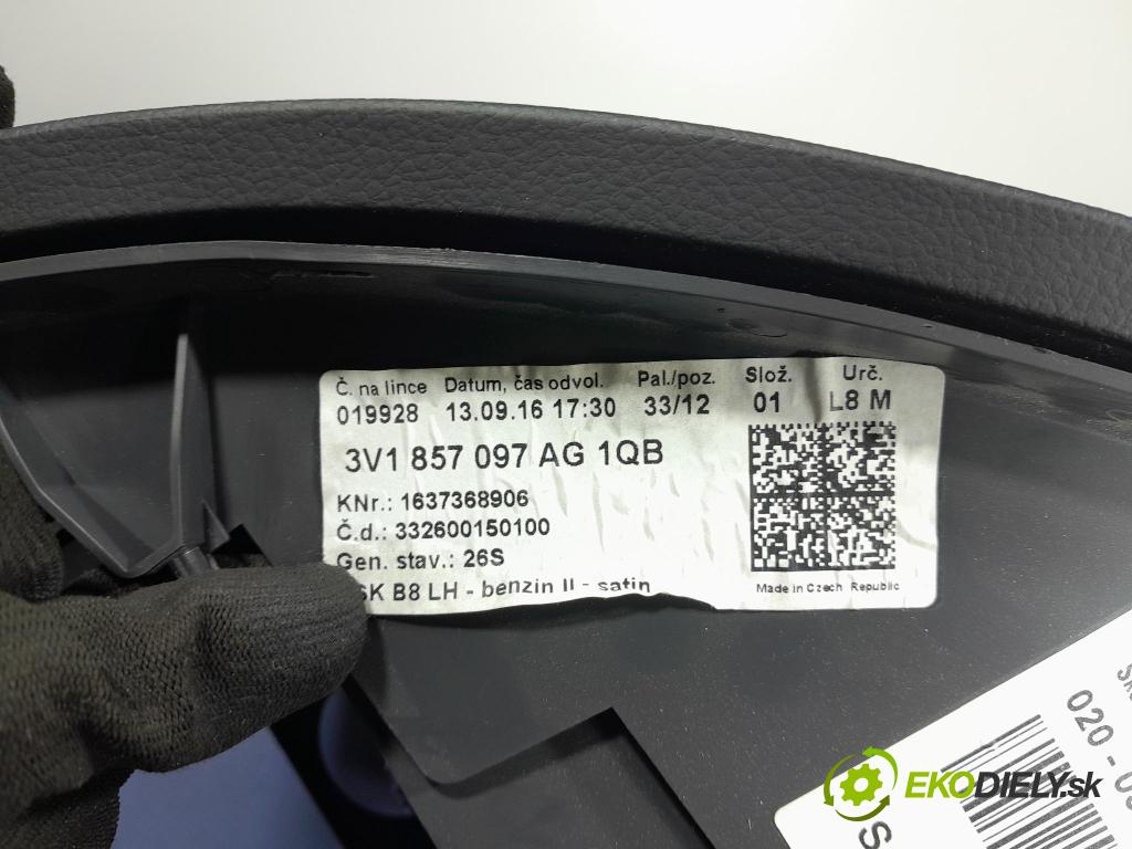 Skoda Superb 2016 kastlík 3V1857097AG
