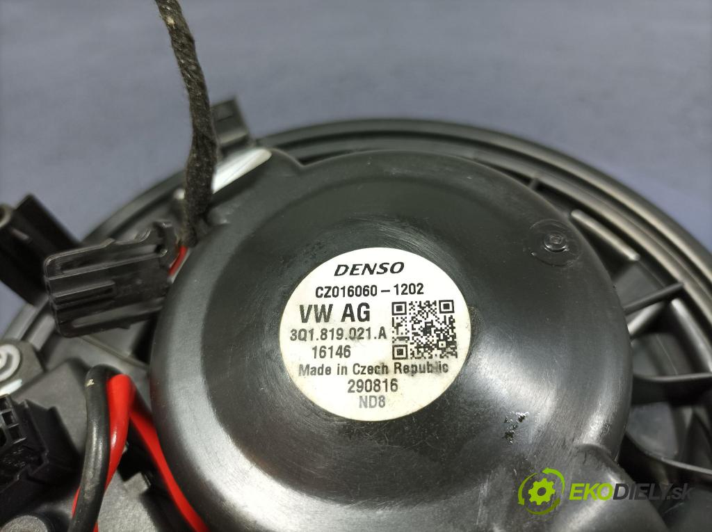 Skoda Superb 2016 ventilátor Vzduch: 3Q1819021A