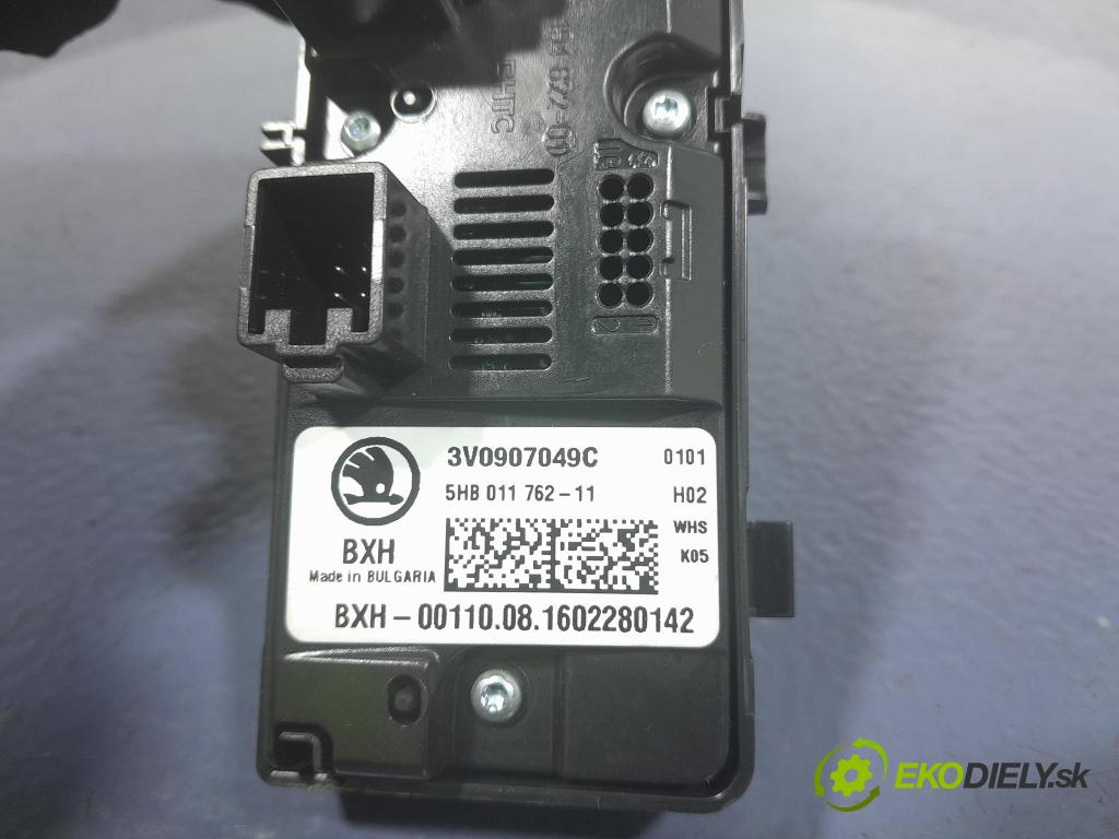 Skoda Superb 2016 Přepínač Klimatizace: Proud vzduchu 3V0907049C