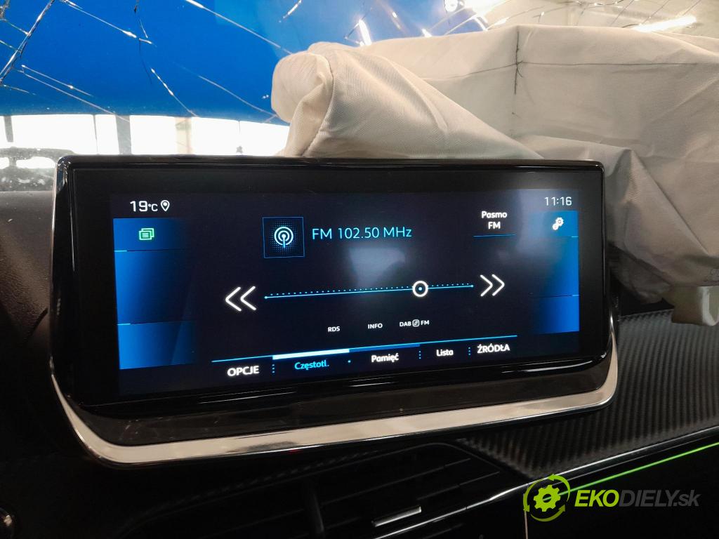 Peugeot 208 2019 displej Radio / GPS 9824619980