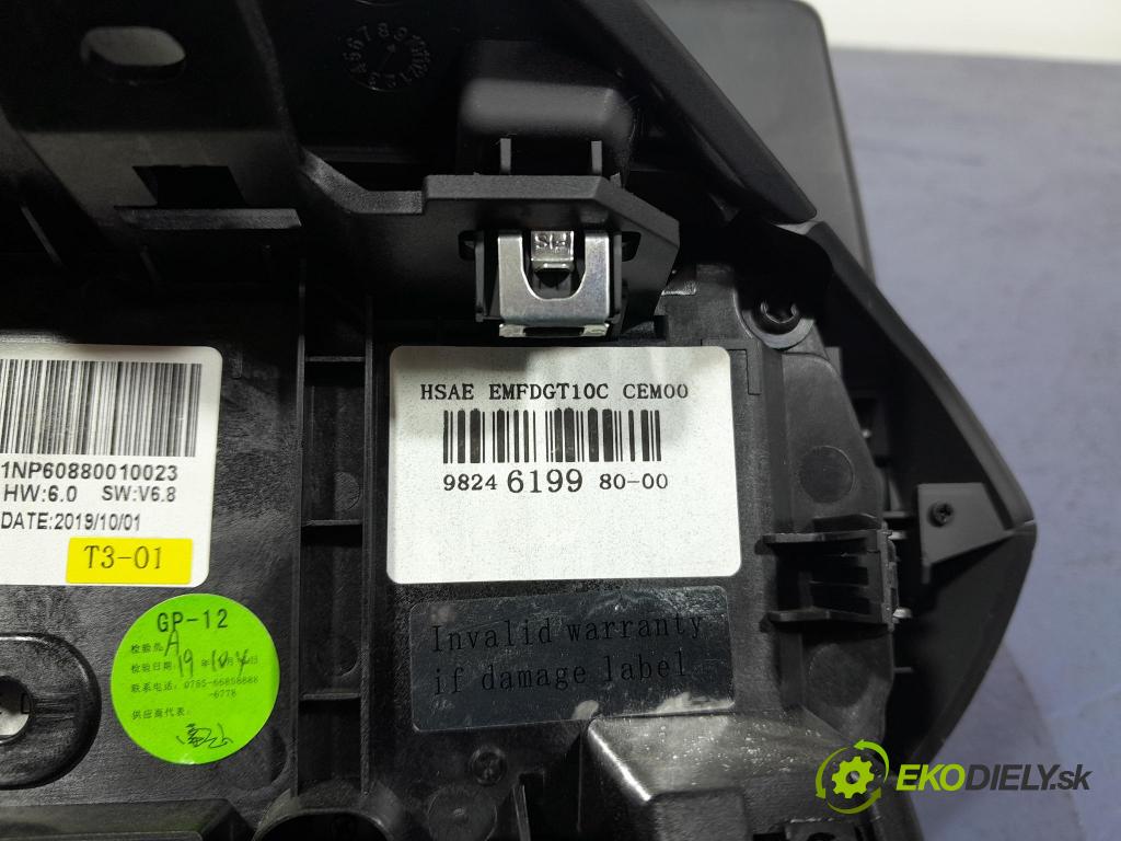 Peugeot 208 2019 displej Radio / GPS 9824619980