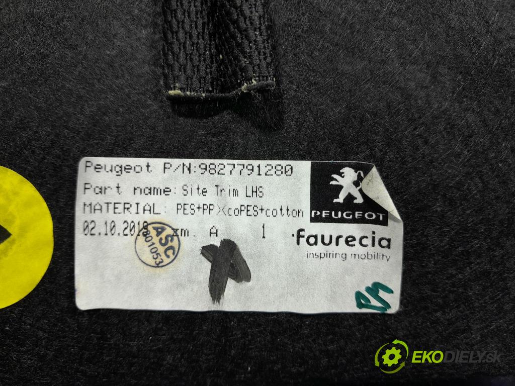 Peugeot 208 2019 Tapacír: kufr 9827791280