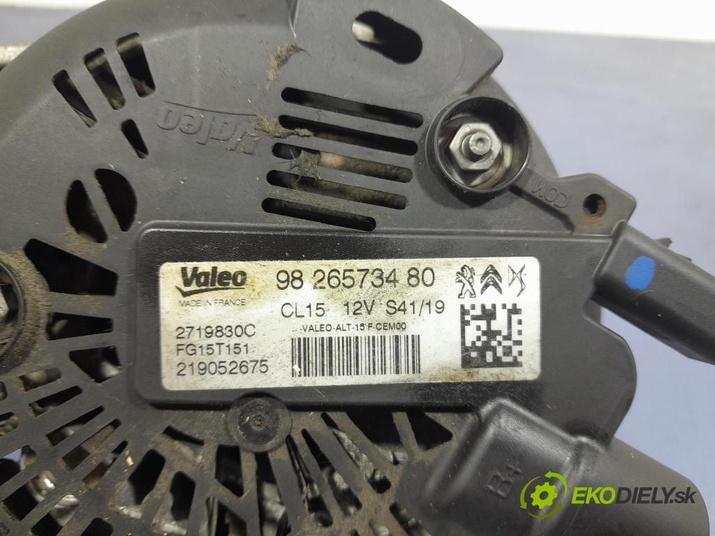 Peugeot 208 2019 Alternator 9826573480
