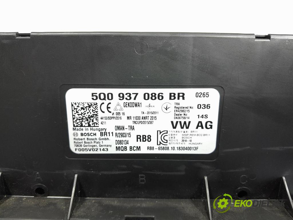 Skoda Kodiaq 2018 řídící jednotka Komfortu 5Q0937086BR