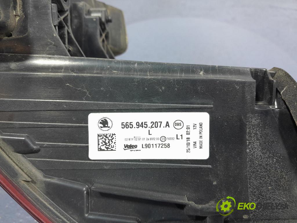 Skoda Kodiaq 2018 světlo Zad: levá Mimo: 565945207A