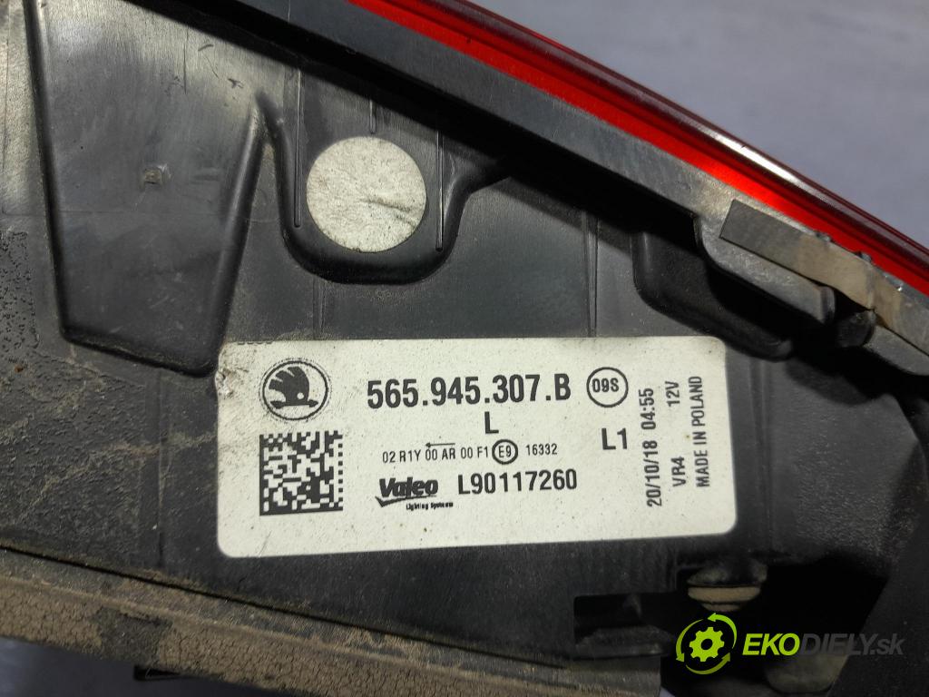 Skoda Kodiaq 2018 světlo Zad: levá Uvnitř 565945307B