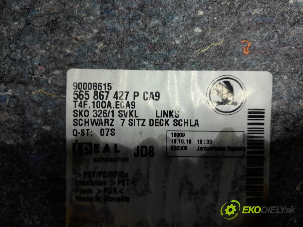 Skoda Kodiaq 2018 Tapacír: kufr 565867427P