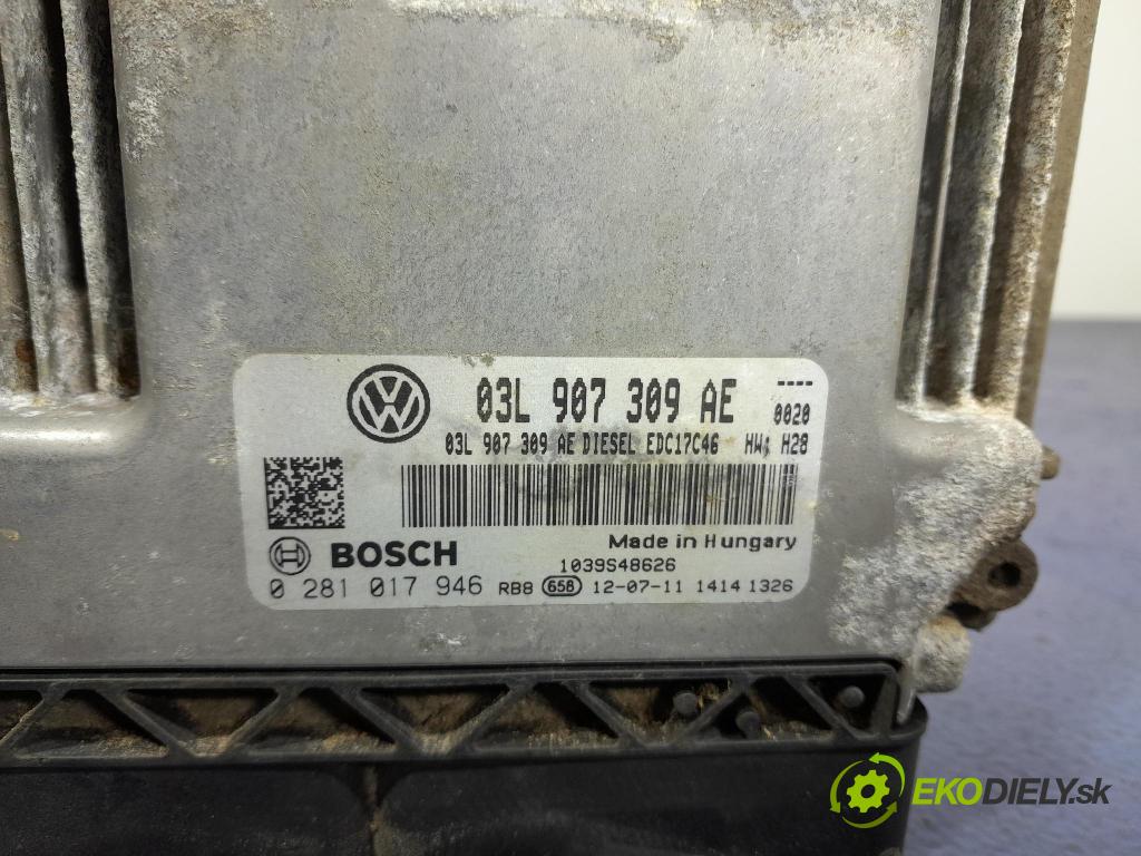 Vw Passat 2012 řídící jednotka Motor: 03L907309AE