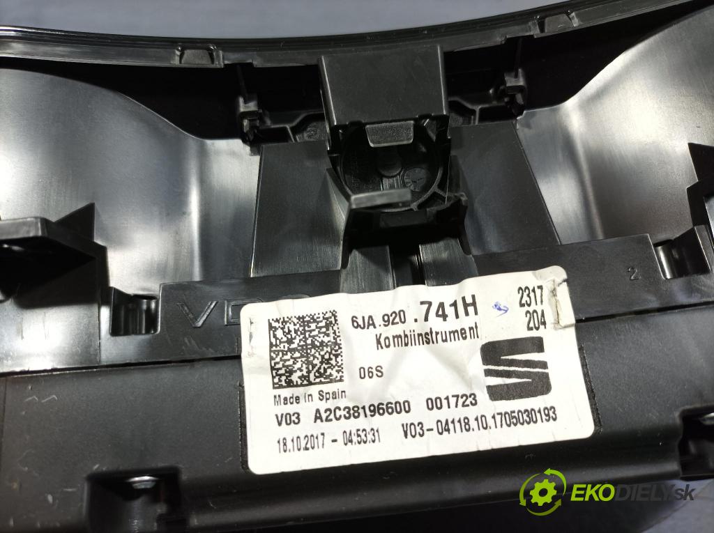 Seat Toledo 2017 Přístrojová deska 6JA920741H