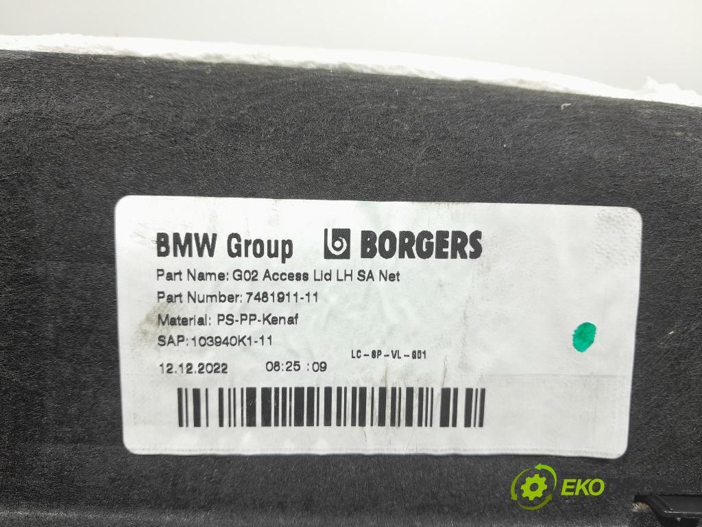 Bmw X4 2022 Tapacír: kufr 7481911