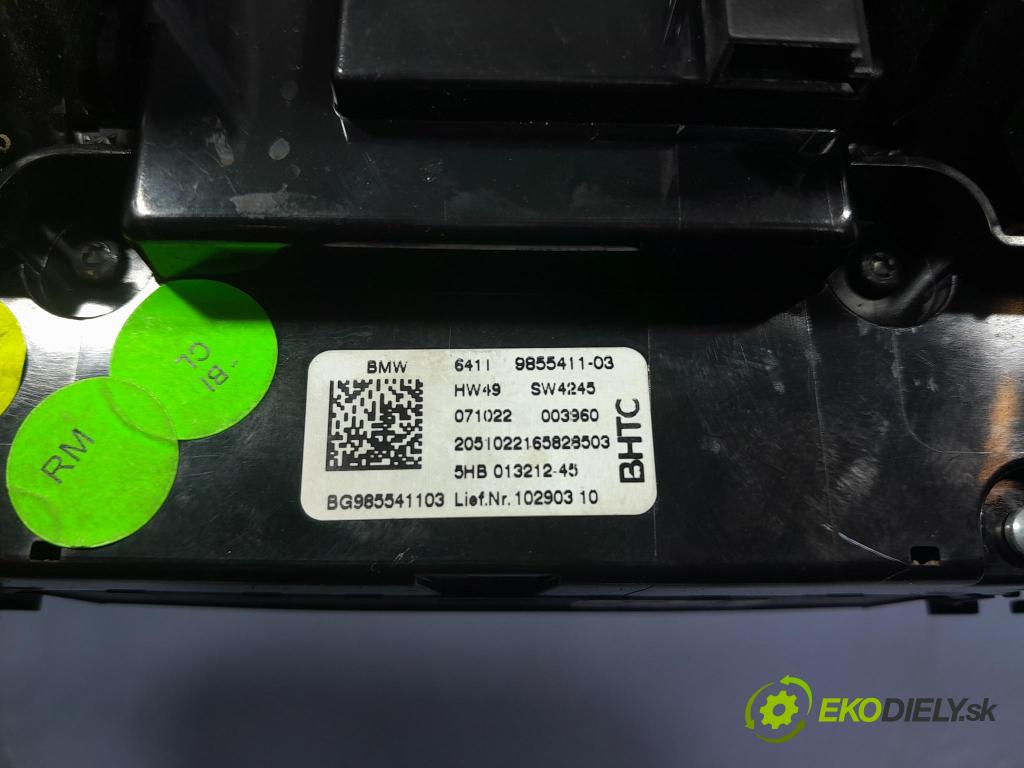 Bmw X4 2022 prepínač Klimatizácia: Prúd vzduchu: 9855411