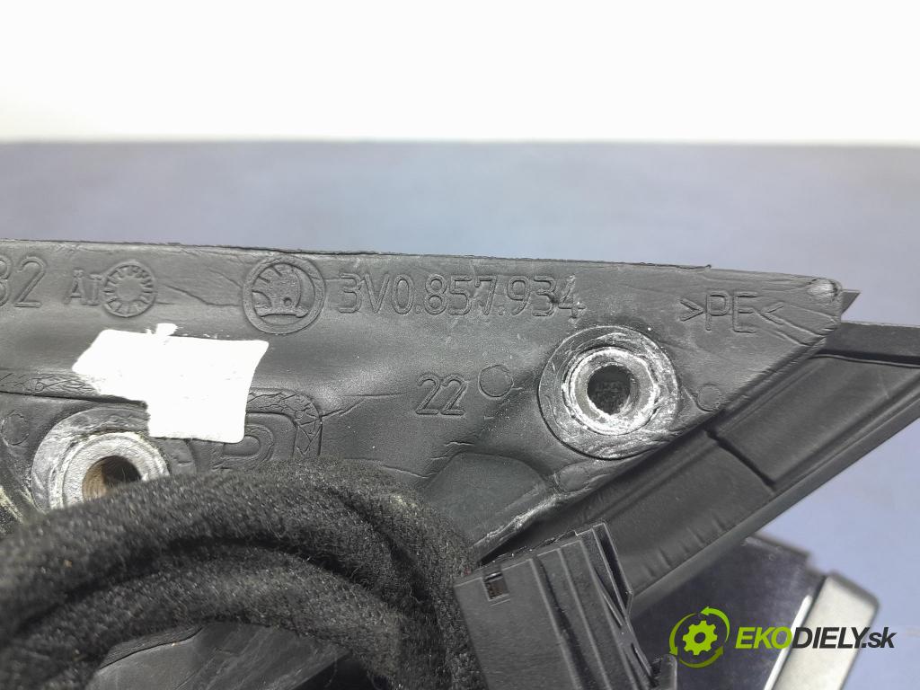 Skoda Superb 2017 zrkadlo pravé 