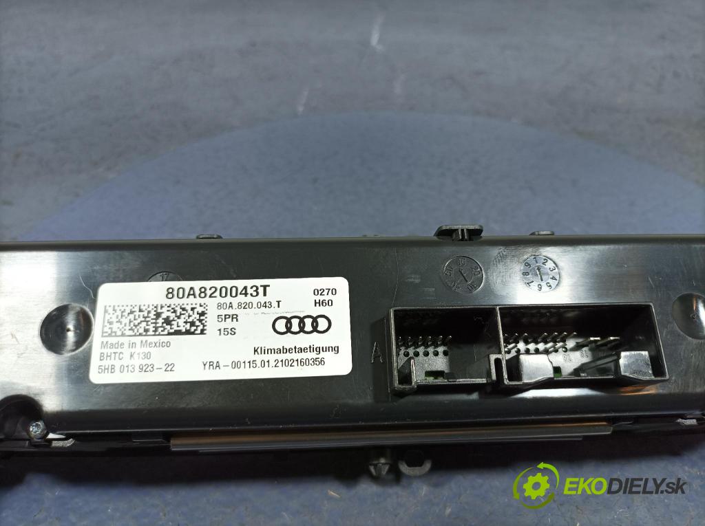 Audi Q5 2021 prepínač Klimatizácia: Prúd vzduchu: 80A820043T