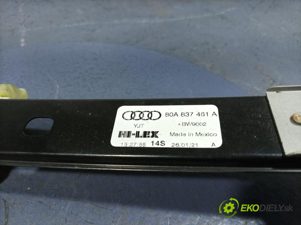 Audi Q5 2021 mechanizmus okna Okná: Predné Vľavo: 80A837461A