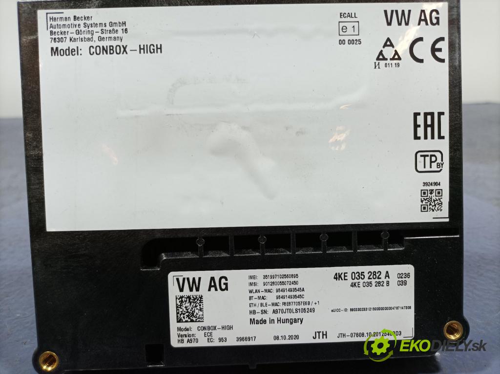Audi Q5 2021 riadiaca jednotka Bluetooth: / Telefón: 4KE035282A