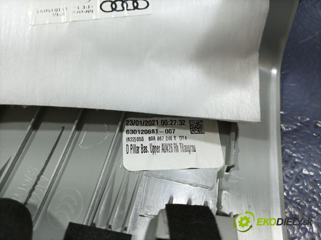 Audi Q5 2021 kryt Plast: Interiéry: 80A867246B