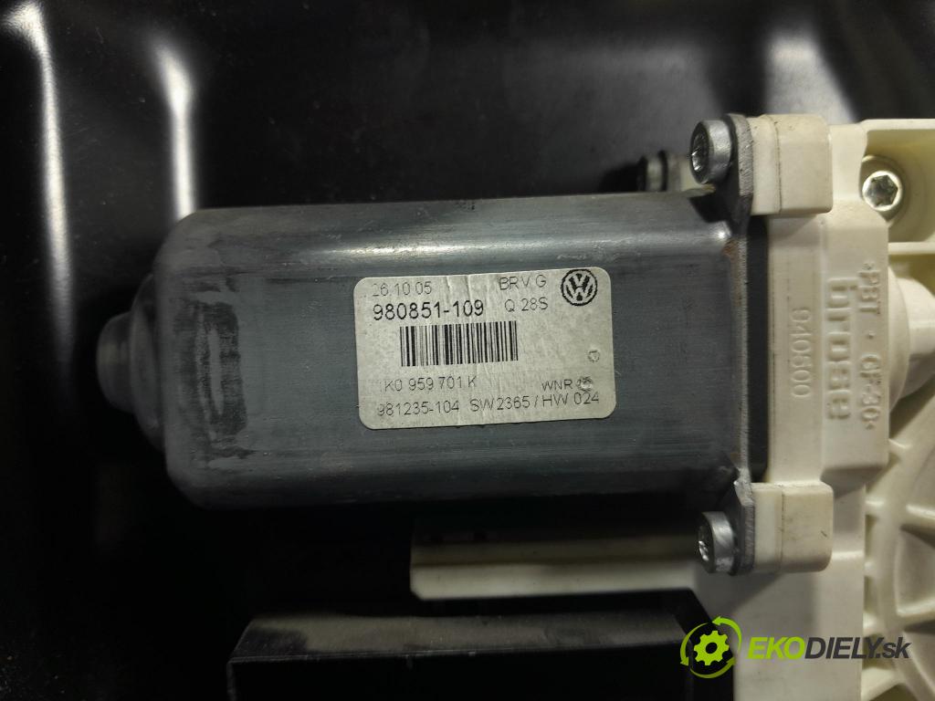 Vw Passat 2005 mechanizmus okna Okná: Predné Vľavo: 3C1837755F