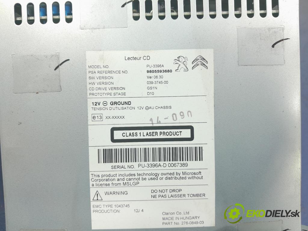 Peugeot 308 2014 modul Navigacia: 9805593680