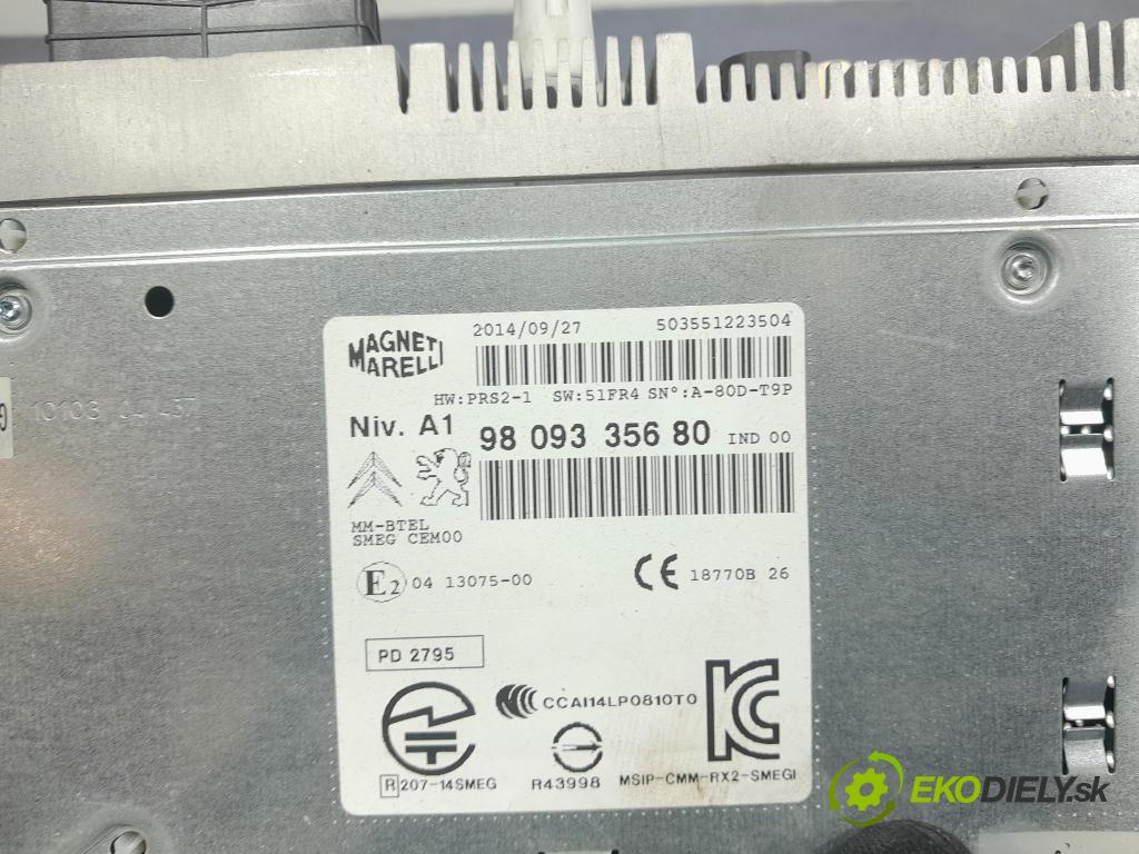 Peugeot 308 2014 Radio I Navigácia: 9809335680
