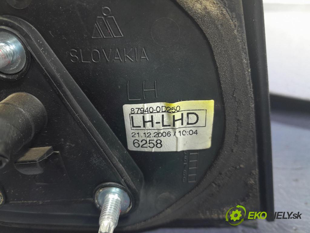 Toyota Yaris 2007 zrkadlo Vľavo: 87940-0D250