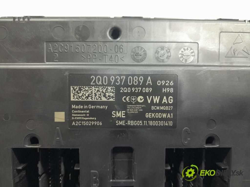 Skoda Fabia 2018 riadiaca jednotka Komfortu 2Q0937089A