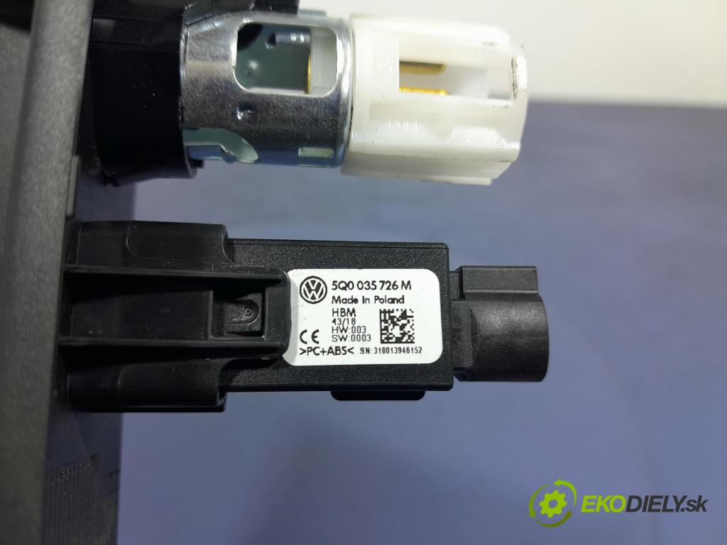 Skoda Fabia 2018 kryt Plast: Interiéry: 6V0857367D