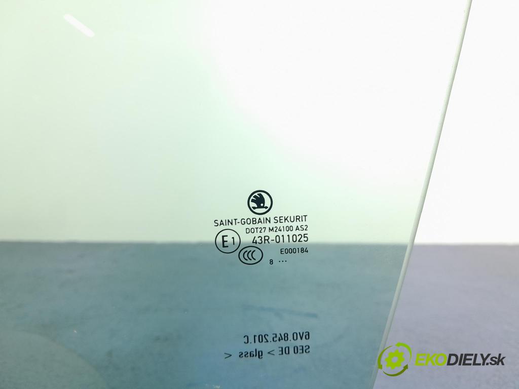 Skoda Fabia 2018 sklo dvere Predné ľavá 6V0845201C