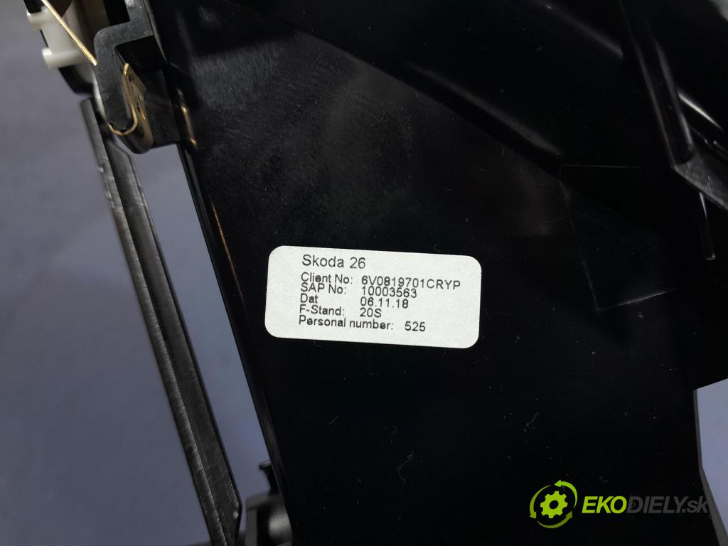 Skoda Fabia 2018 GRIDS: Prúd vzduchu: Vzduch: 6V0819701C