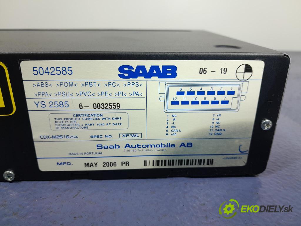 Saab 9-5 2006 Menič: 5042585