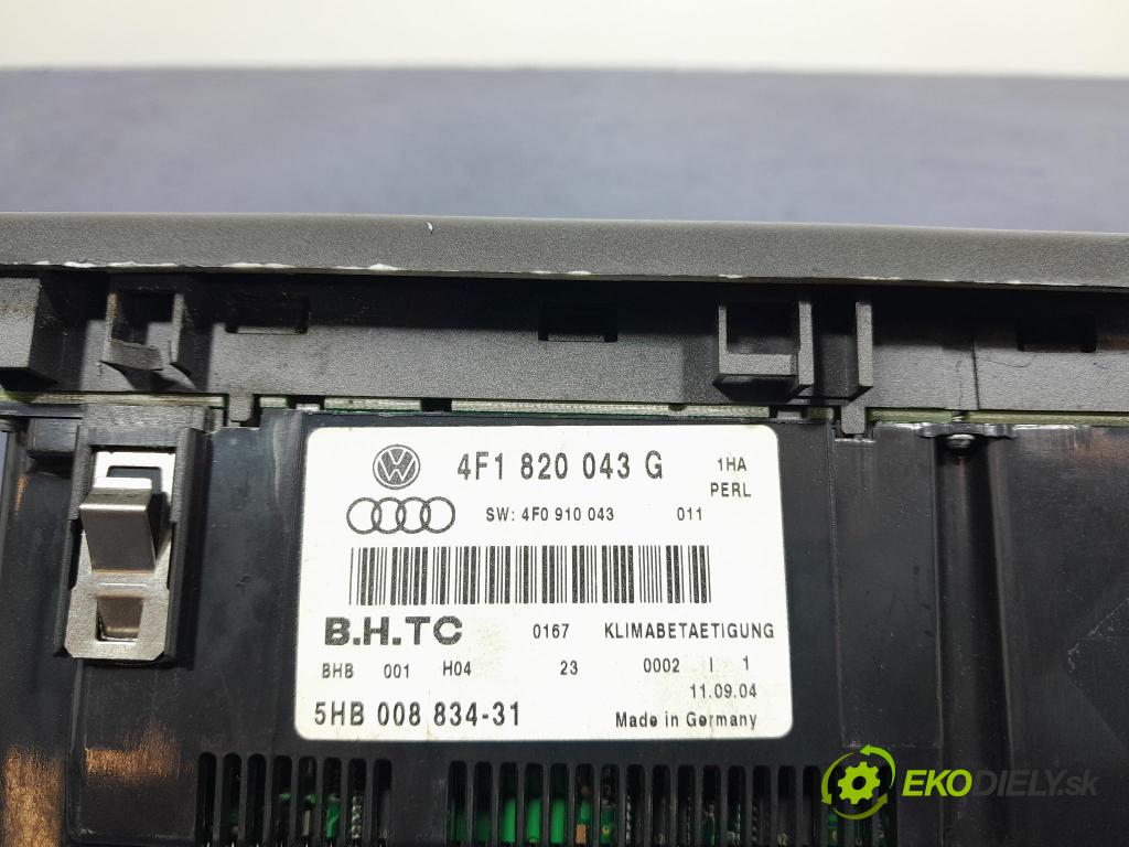 Audi A6 2004 prepínač Klimatizácia: Prúd vzduchu: 4F1820043G