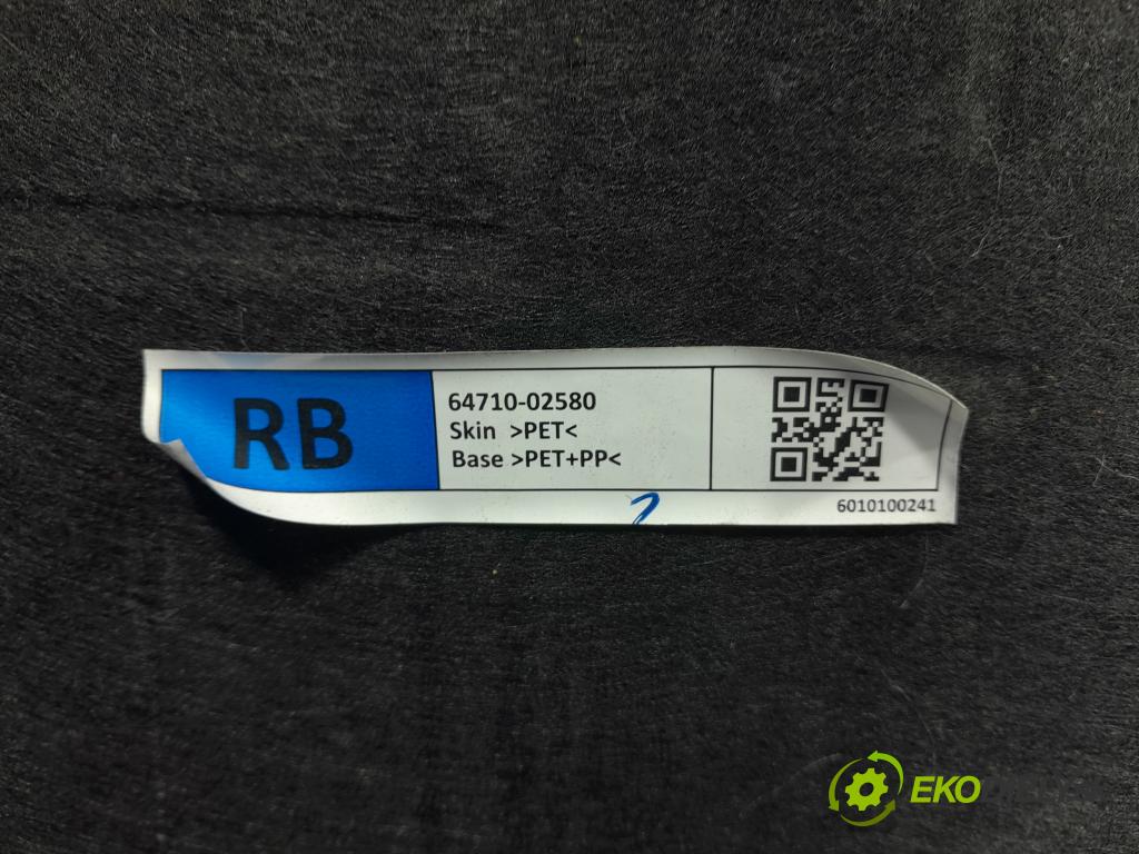 Toyota Corolla 2022 Čalounictví: kufra: 64710-02580