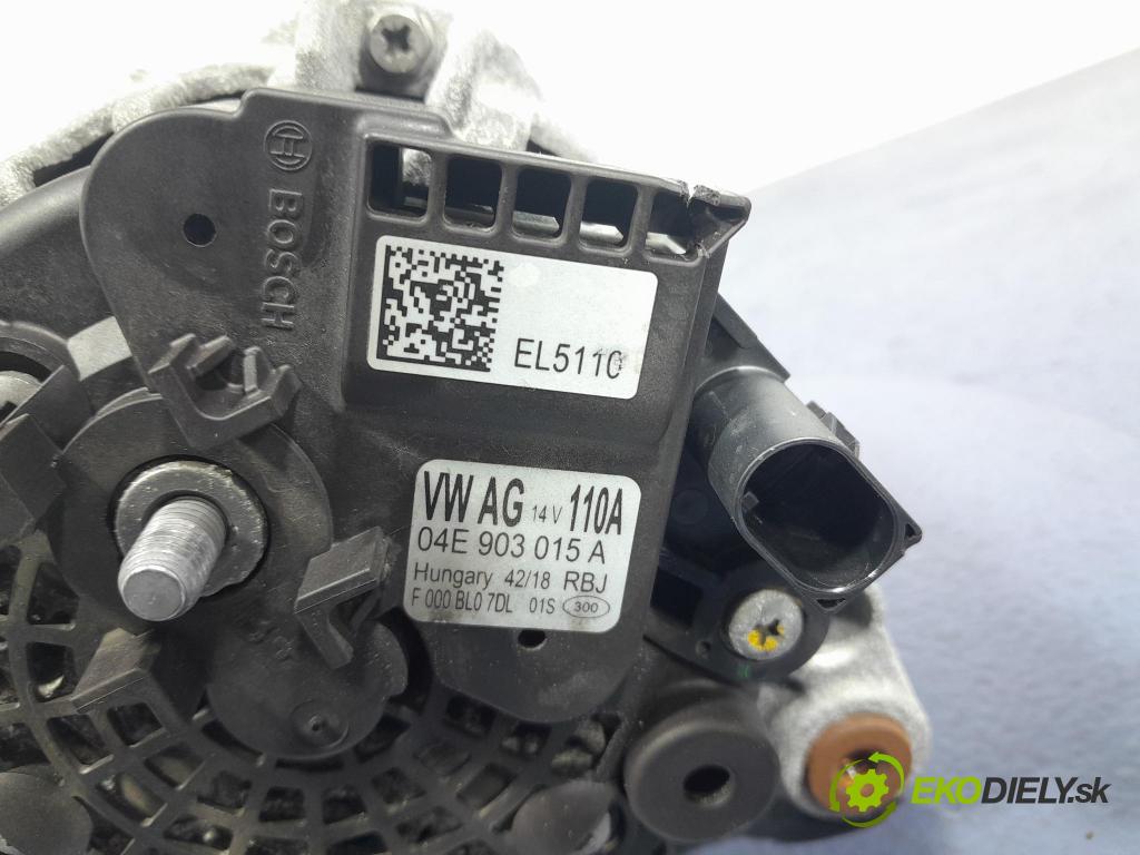 Skoda Fabia 2018 Alternator 04E903015A