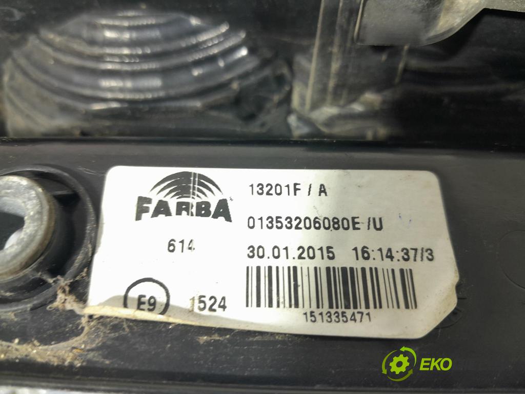 Fiat Fiorino 2015 světlo Zad: levá Mimo: 01353206080E