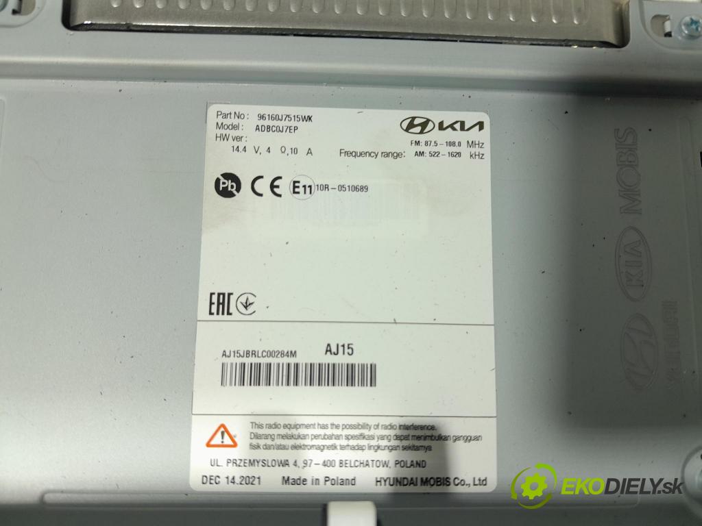 Kia Xceed 2021 Radio I Navigácia: 96160J7515WK