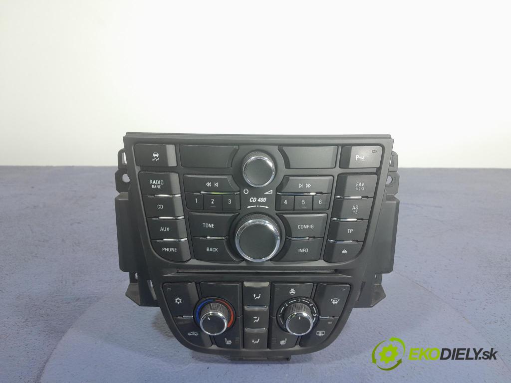 Opel Astra 2011 prepínač Klimatizácia: Prúd vzduchu: 13346097