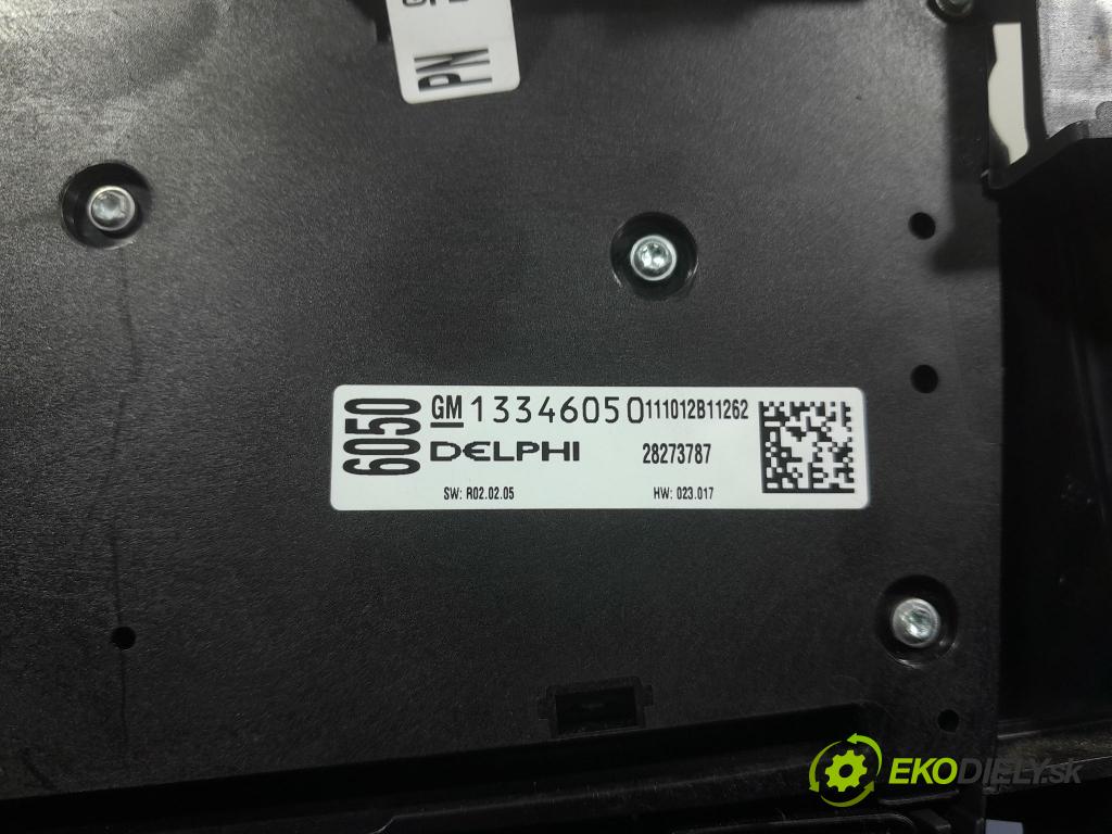 Opel Astra 2011 prepínač Klimatizácia: Prúd vzduchu: 13346097