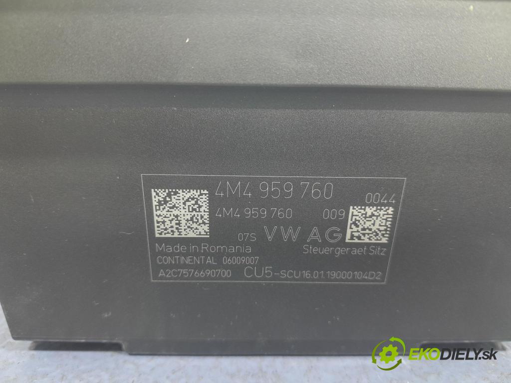 Audi A6 2019 riadiaca jednotka Sedadlo: 4M4959760