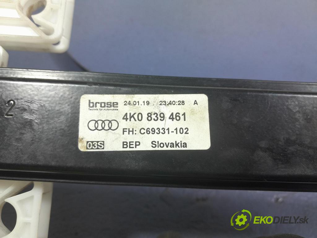 Audi A6 2019 mechanizmus okna Okná: zad Vľavo: 4K0839461