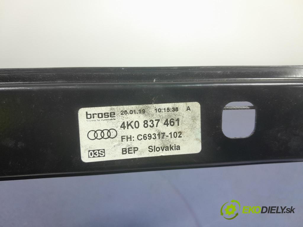 Audi A6 2019 mechanizmus okna Okná: Predné Vľavo: 4K0837461