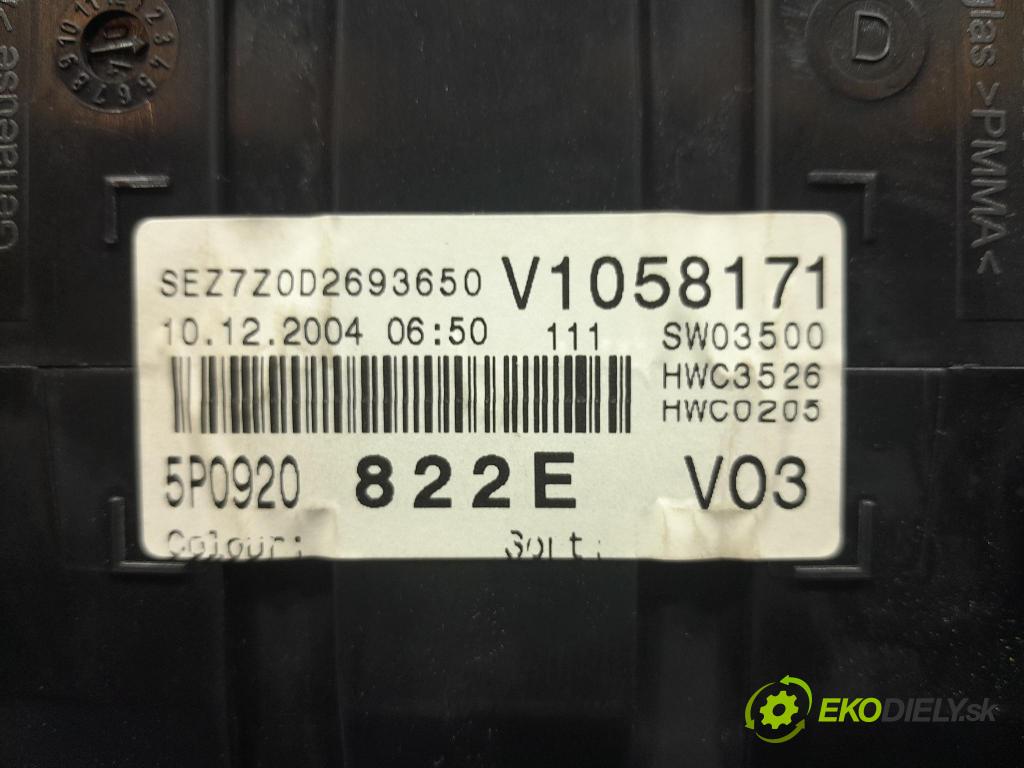 Seat Toledo 2005 prístrojovka/ budíky 5P0920822E