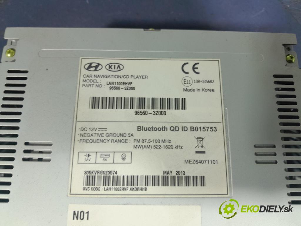 Hyundai I40 2013 Radio I Navigácia: 96560-3Z000