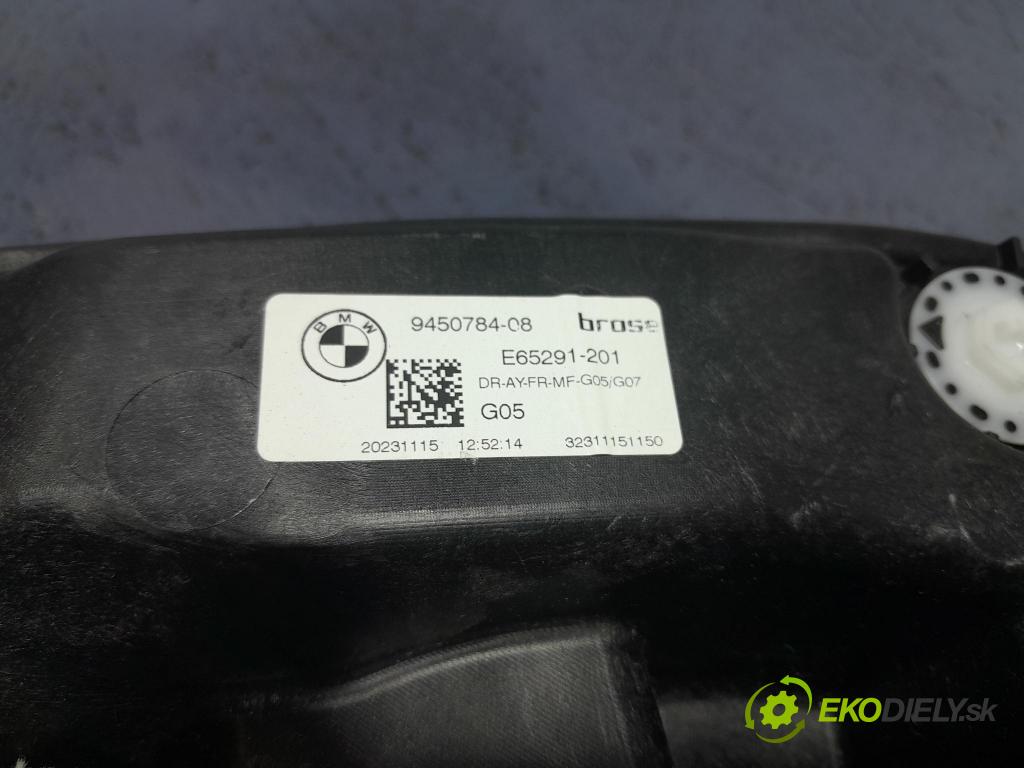 Bmw X5 2023 mechanismus stahování Sklenka: před v pravo: 9450784