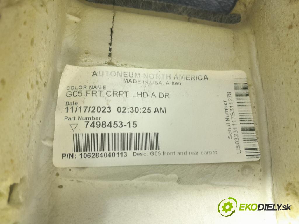 Bmw X5 2023 koberec do auta 7498453