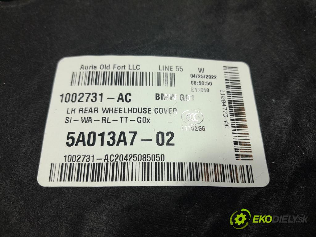 Bmw X3 2022 zvuková izolace 5A013A7